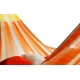 Hamaka/houpací síť NATURAL-ORANGE, oranžovo-bílá,kombinovaná